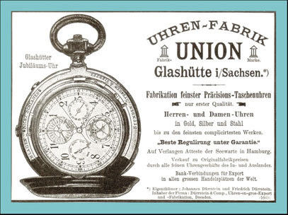 Werbeanzeige Uhrenmagazin aus dem Jahr 1898