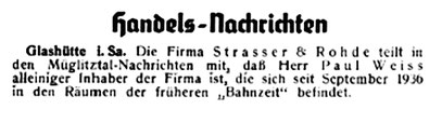 Quelle: Die Uhrmacher-Woche Nr.49 vom 04. Dez. 1937 S. 619