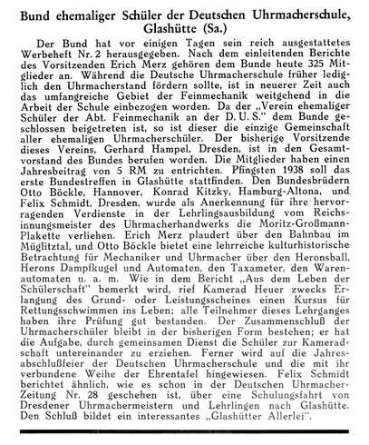 Quelle: Deutsche Uhrmacher-Zeitung Nr. 32 vom 07. Aug. 1937 S. 404/405