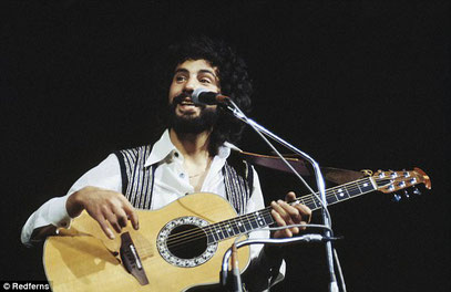 Resignation: After enjoying a string of hits, including Peace Train, Moonshadow, and Morning Has Broken, Cat famously bowed out of the music industry after converting to Islam, changing his name to Yusuf Islam 