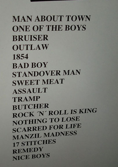 Setlist