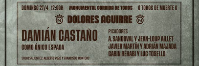 Toros de Dolores Aguirre pour Damian Castaño