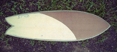 Fish surfboard wood elleciel thailand