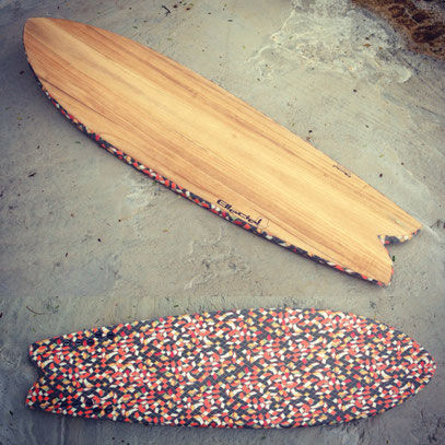 fish surfboard paulownia wood Lis