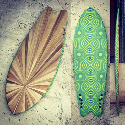 Elleciel Custom Surfboards Phuket Thailand Paulownia Wood Epoxy EPS 