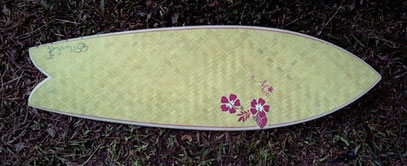 Elleciel bamboo fish surfboard custom Thailand