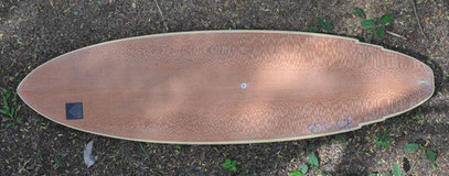 Lacewood balsa surfboard elleciel