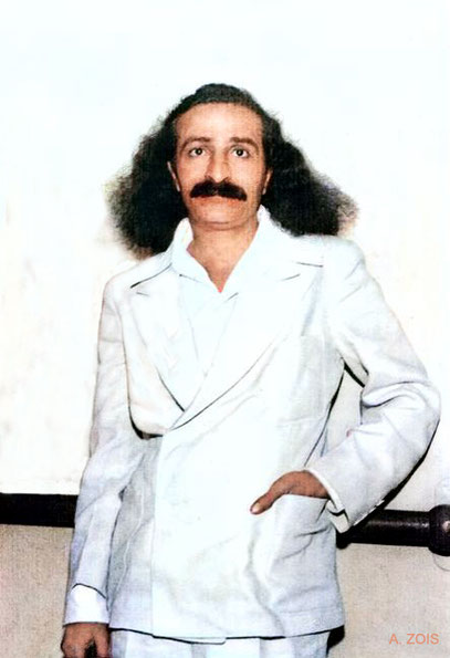  4th June, 1932 : Meher Baba on board the S.S. Monterey docked in Los Angeles harbour prior to her maiden voyage to Hawaii. Image rendered by Anthony Zois.