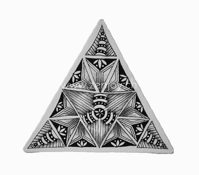 3Z Tile by Zenjoy Zentangle