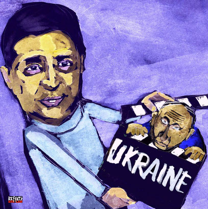 Selensky / Putin cartoon