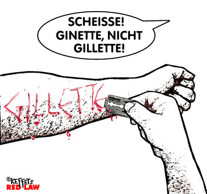 Gilette Ginette Cartoon