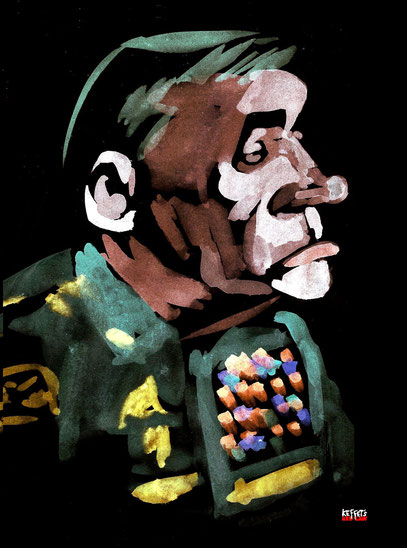 Valery Gerasimov Russian Defense Minister cartoon