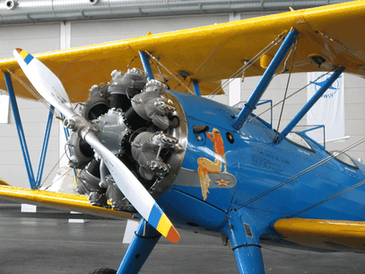 PT-17 Stearman auf der Klassikwelt Bodensee