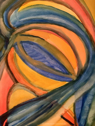 Bunte Bahnen (40 x 30 cm)