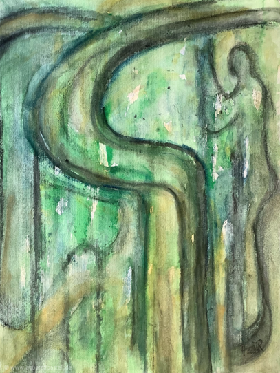 Wohin? (48 x 36 cm)
