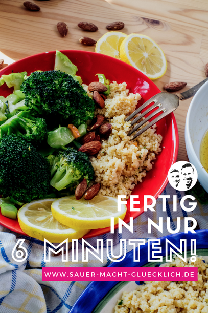 Leckerer Brokkoli Salat mit Couscous - sättigend, gesund und erfrischend anders!