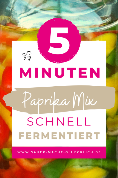 Bunter Paprika Mix - fermentieren in 5 Minuten