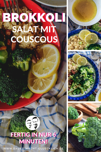 Leckerer Brokkoli Salat mit Couscous - sättigend, gesund und erfrischend anders!