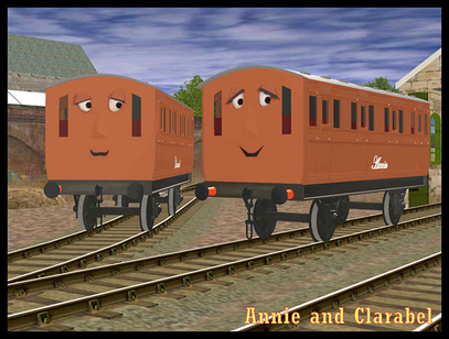 The Si3DC Annie and Clarabel models reskinned to resemble their Season 8+ resin models.
