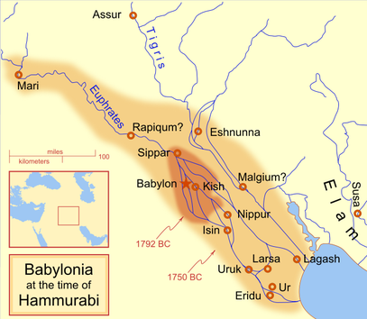 Al tempo di "Hammurabi", Lagash era molto più vicina al golfo.