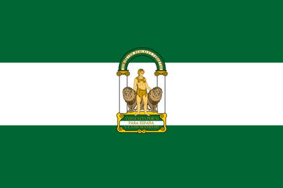 BANDERA DE LA COMUNIDAD AUTÓNOMA DE ANDALUCÍA