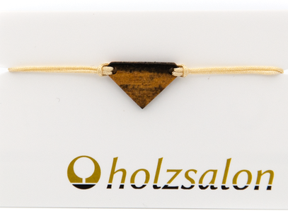 Armband Armbändchen Ebenholz weiß Mia