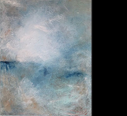 beruhigender Ausgleich, BLAU Töne und Weiß mit Ingwer und Piment