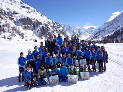photo groupe ski club bozel