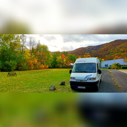 Wohnmobilstellplatz, Hessen, Nordhessen, Affolderner See, Edertalsee, Edertalsperre, Sperrmauer, Campingplatz Edertal, Wandern, Fahrradtouren, Peugeot Boxer, 34549