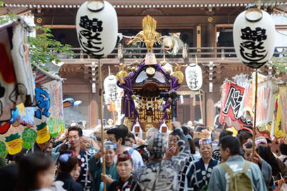 諏訪神社例大祭,立川,