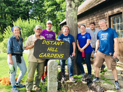 A group from the Savings Bank of Walpole along with other volunteers helped make the upper loop of the geology trail wheelchair and stroller accessible!