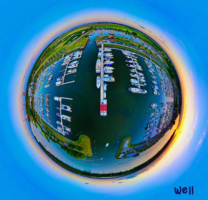 Jachthaven Biesbosch Tiny world by Paul van well