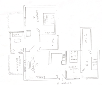 Umriss Ferienwohnung Im Hofgarten