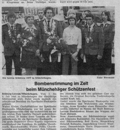 Bombenstimmung im Zelt beim Münchehäger Schützenfest