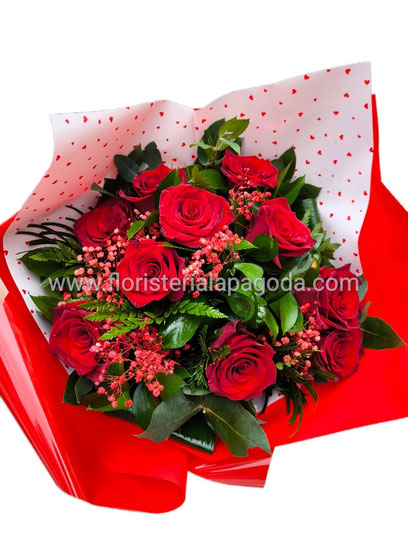 10 rosas preparadas.