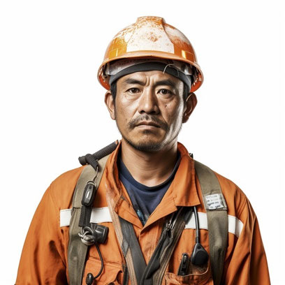 z65.作業着を着ている男性、＋4点【人関連】無料画像 - QREON素材ノート