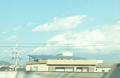 新幹線から見た富士山