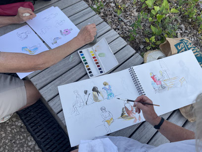 Stage de croquis 2017 ardèche (Tournon, Annonay, Saint Félicien)