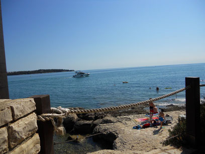 Strand am Camping Platz Sirena