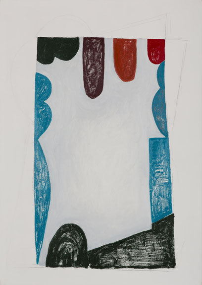 Mike Lankes l Öl und Pigment Stick auf Leinwand l 155 x 110 cm l 2021