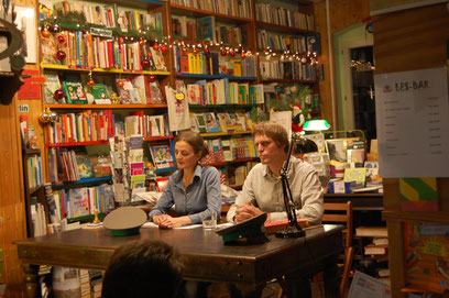 Szenische Lesung in der Buchhandlung am Schäfersee, 24.11.17