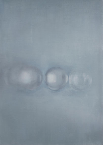Glaskugel 5 70x50cm 2019 oil on canvas