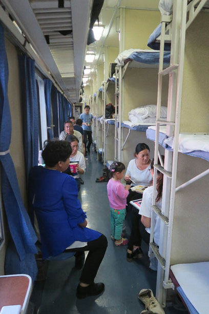 Notre dortoir pour les 39 heures de train jusqu'à Lanzhou