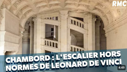 L'escalier hors normes de Leonard de Vinci dans le Château de Chambord