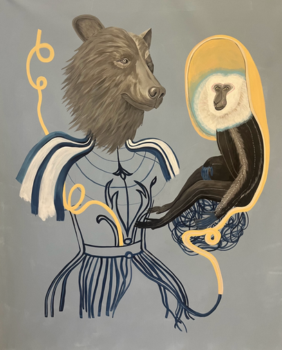 ME AND YOU, Acrylic on canvas, 140 x 120 cm, 2025