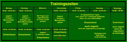 Außer in den Ferien!