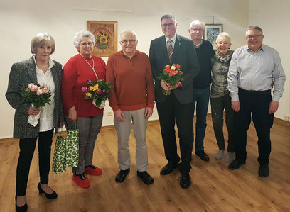 v.l.: Jutta Wolter, Angelika Froböse, Martin Wehner, Rolf Hojnatzki, Wolfgang Thies, Ingrid Nagel, Klaus-Reiner Schütte