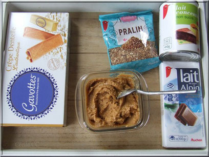 ingredient pâte à tartiner maison et ganache