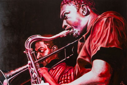 #artecontemporanea #jazz #collezionismo #gallery #johncoltrane #pittura  