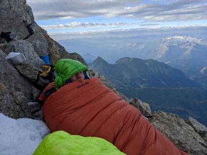 Torinohütte, Refugio Torino, Monte Bianco, Entrèves, Aiguille du Rochefort, Dome du Rochefort, Pointe Young, Pointe Marguerite, Pointe Hélène, Pointe Croz, Pointe Walker, Pointe Whymper, Grandes Jorasses, Überschreitung, Bivacco Ettore Canzio, Rif